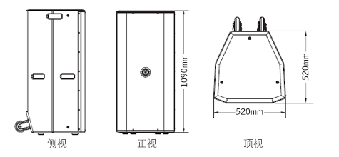 PRS音响 TW系列 TW215 意大利PRS 剧场剧院音响 无源音箱 全频音箱TW215三视图