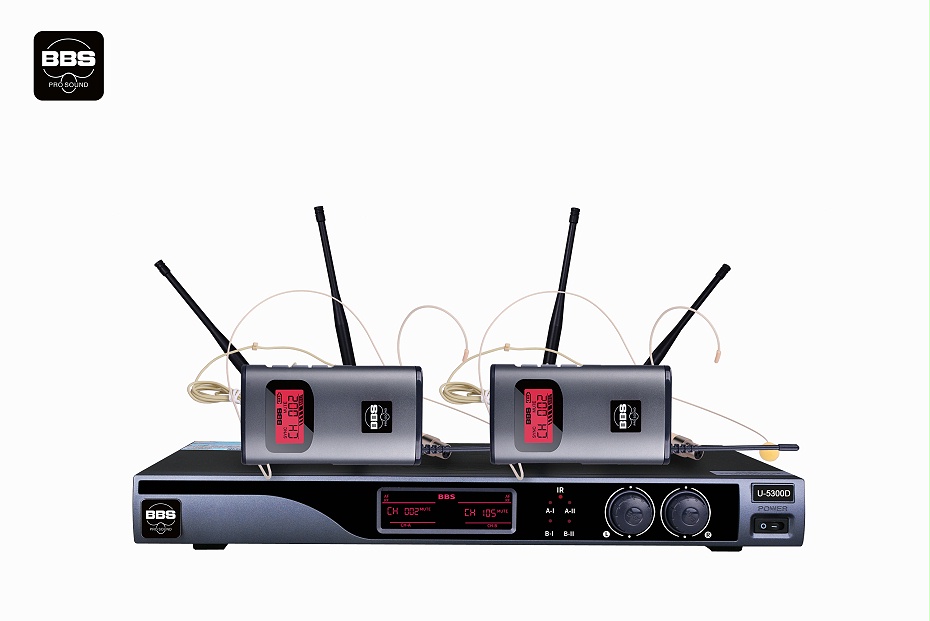 头戴话筒BBS商用话筒 U-5300D 舞台演出麦克风 无线麦克风 无线会议话筒-BBS话筒