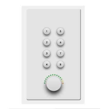 ZOBO 会议室系统 全网络化音频 FN-ACT-1/P 墙面控制面板