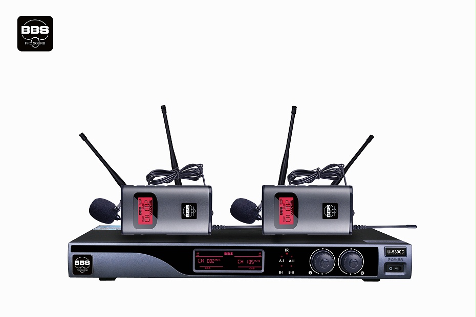 领夹话筒BBS商用话筒 U-5300D 舞台演出麦克风 无线麦克风 无线会议话筒-BBS话筒