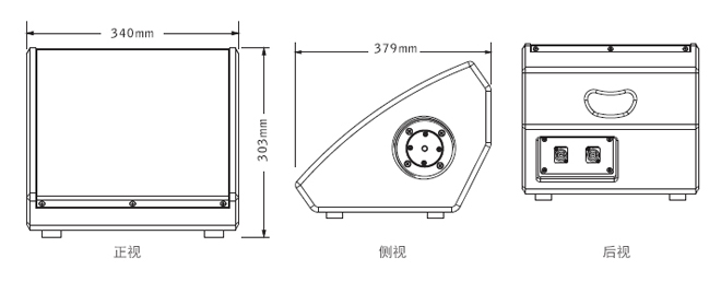 音箱三视图图片